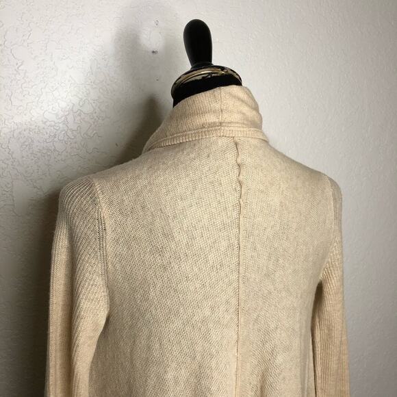 Vince cream open draped front wool cashmere cardigan size Extra Small XS - Picture 14 of 16